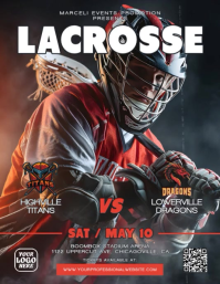 Lacrosse Match Flyer Video Template