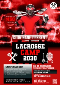 Lacrosse Flyer A3 template