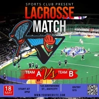 Lacrosse Game Publicação no Instagram template