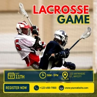 Lacrosse Game Instagram Post template
