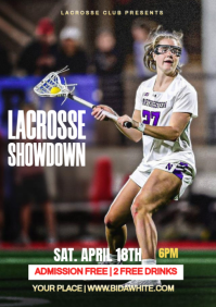 Lacrosse game A3 template