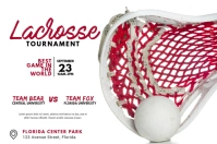 Lacrosse Game Flyer Template Poster
