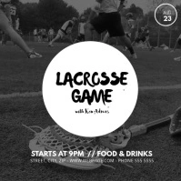 Lacrosse game video ad template Instagram Post