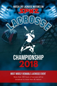 Lacrosse Live Watch Poster Template โปสเตอร์