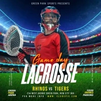 Lacrosse match day Video template Instagram Post