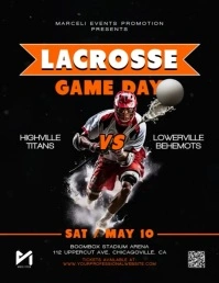Lacrosse Motion Flyer Template