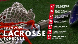 Lacrosse Schedule Template Digital Display (16:9)