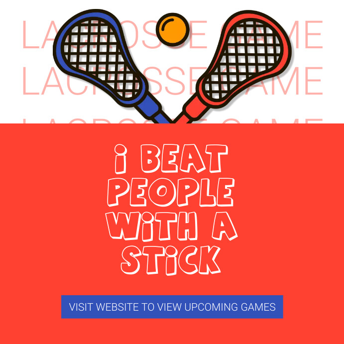 Lacrosse Social Media Post Instagram 帖子 template