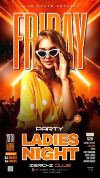 Ladie's Night Club Party Instagram Story Video Instagram-Story template