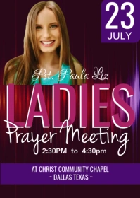 LADIES' MEETING FLIER A6 template