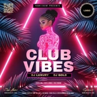 Ladies Club Party Event Instagram Design Template Quadrato (1:1)