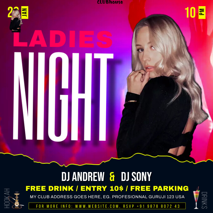 ladies night advert advert Template PosterMyWall