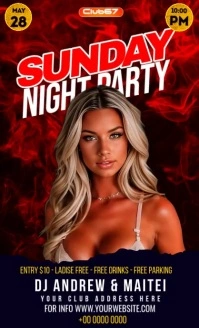 ladies night advert advertisement square US Legal template