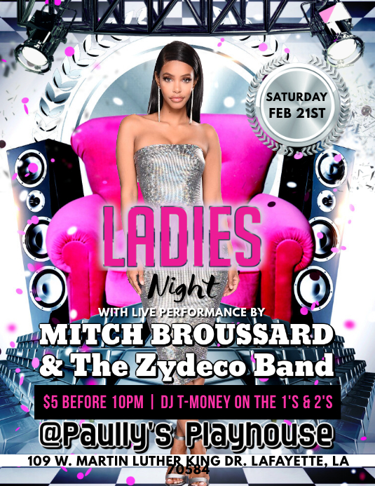 Ladies Night Club Flyer Template Postermywall