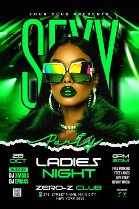 Ladies night club party Template | PosterMyWall