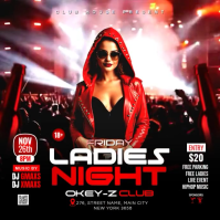 Ladies Night Club Party Instagram Post template