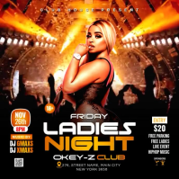 Ladies Night Club Party Publicação no Instagram template
