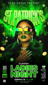 Ladies Night Club Party Historia de Instagram template