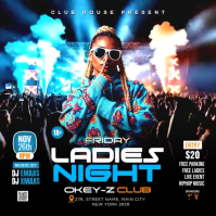 Ladies Night Club Party Publicação no Instagram template