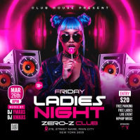 Ladies Night Club Party Instagram Post template
