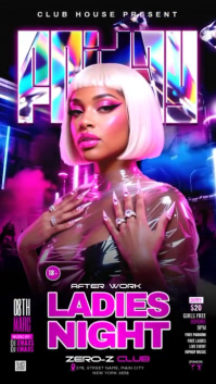 Ladies Night Club Party Instagram Story template