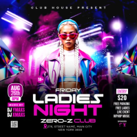 Ladies Night Club Party Instagram Post template