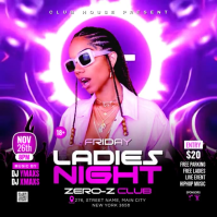 Ladies Night Club Party Instagram-Beitrag template