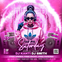 Ladies Night Club Party Vierkant (1:1) template