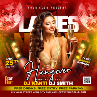Ladies Night Club Party Kwadrat (1:1) template