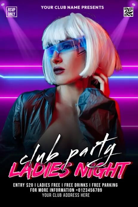 Ladies Night Club Party Template | PosterMyWall