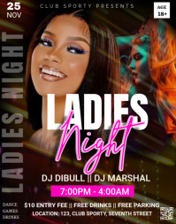 ladies night club party poster Template | PosterMyWall