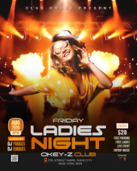 Ladies Night Club Party Instagram Portrait Video template