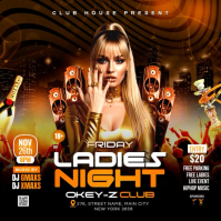 Ladies Night Club Party Instagram Post template