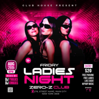 Ladies Night Club Party Instagram Post Video template