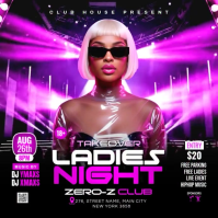 Ladies Night Club Party Instagram Post Video template
