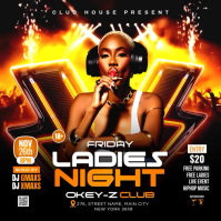 Ladies Night Club Party Instagram Post Video template