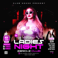 Ladies Night Club Party  Instagram Post Video template