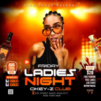 Ladies Night Club Party Instagram Post Video Iphosti le-Instagram template