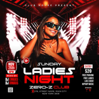 Ladies Night Club Party Instagram Post Video template