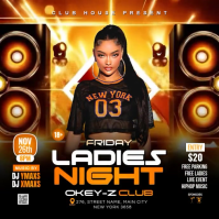Ladies Night Club Party Instagram Post Video template