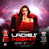 Ladies Night Club Party Instagram Post Video template