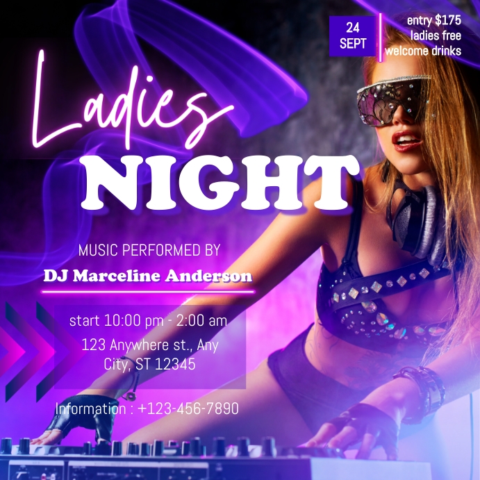 Ladies Night Template PosterMyWall
