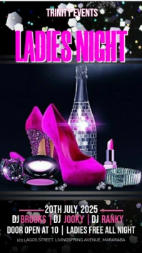 Ladies night Facebook Story template