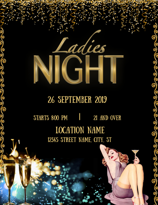 Ladies Night Template PosterMyWall