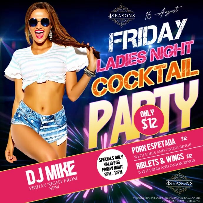Ladies Night Quadrado (1:1) template