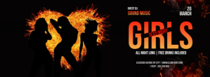 Negro Nightclub Event Promotion Facebook-coverfoto Template