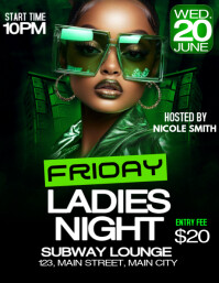 ladies night flyer template