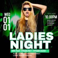 ladies night  ladies night flye Instagram Post template