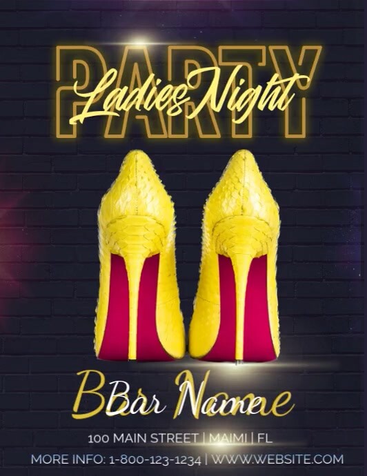 Ladies Night Out Party Flyer (US Letter) template