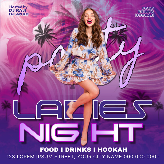 Ladies Night Out Party Template PosterMyWall